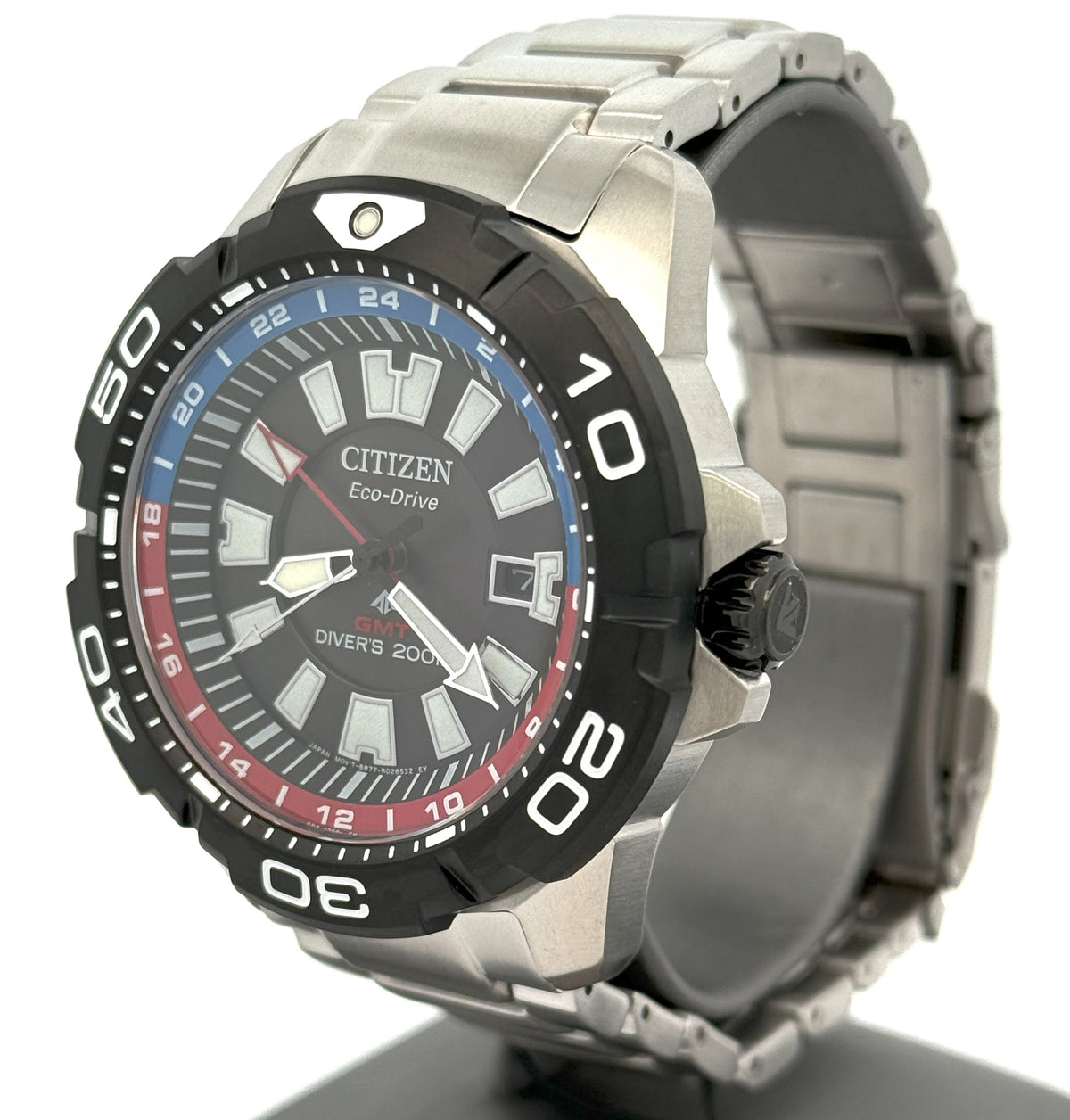 Citizen Promaster GMT 44mm Black Dial Stainless Steel Watch BJ7128-59E