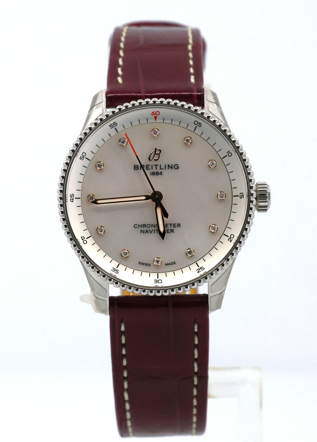Breitling Navitimer 32mm A77320E61A2P2 MOP Dial Ladies Watch, S16933