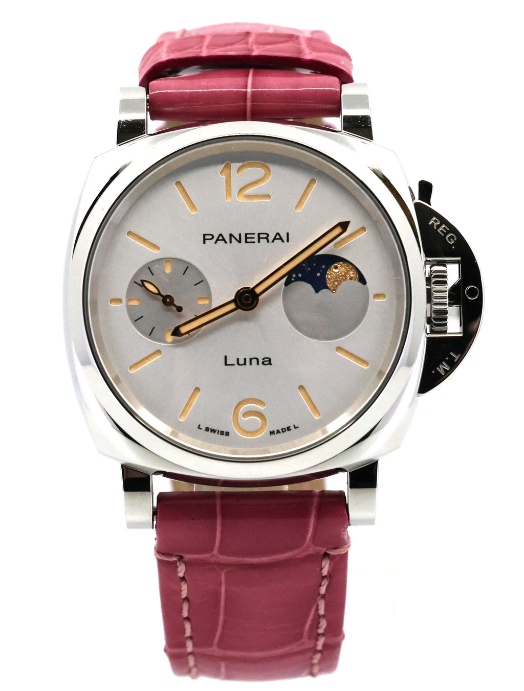 Panerai Pam 1180 Luminor Due Luna 38mm White Dial Watch PAM01180 Brand New S15907