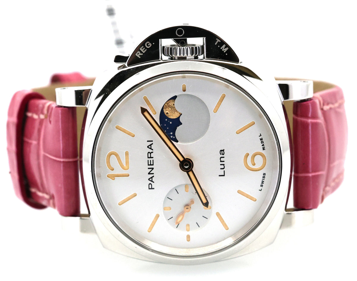 Panerai Pam 1180 Luminor Due Luna 38mm White Dial Watch PAM01180 Brand New S15907