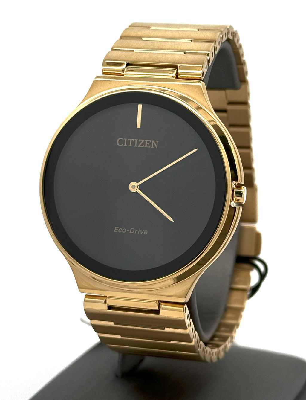 Citizen Stiletto Eco Drive Stainless Steel Black dial 39mm Watch, AR3112-57E