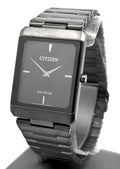Citizen Stiletto Eco Drive Stainless Steel Black dial 28mm Watch, AR3107-57E