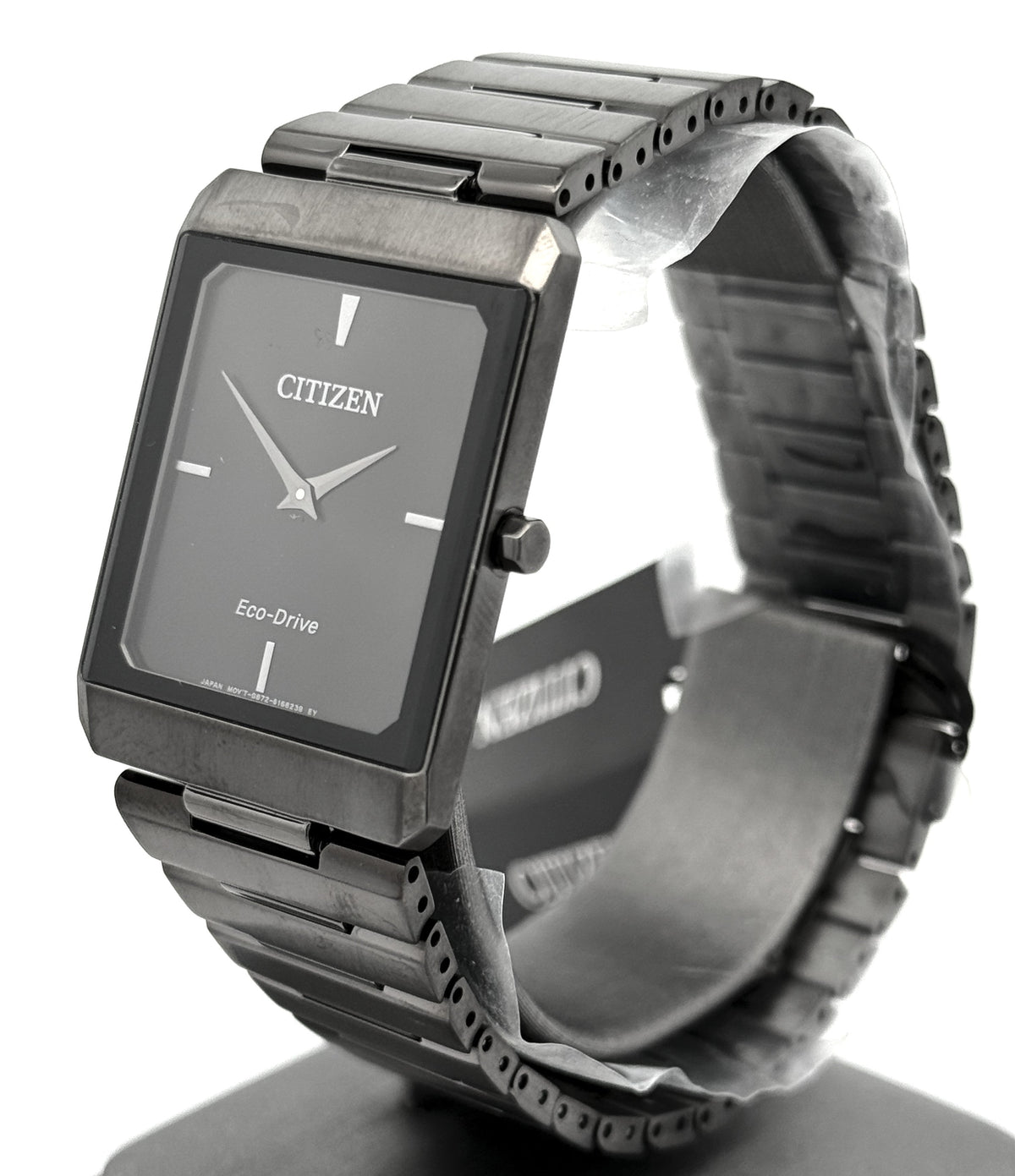 Citizen Stiletto Eco Drive Stainless Steel Black dial 28mm Watch, AR3107-57E
