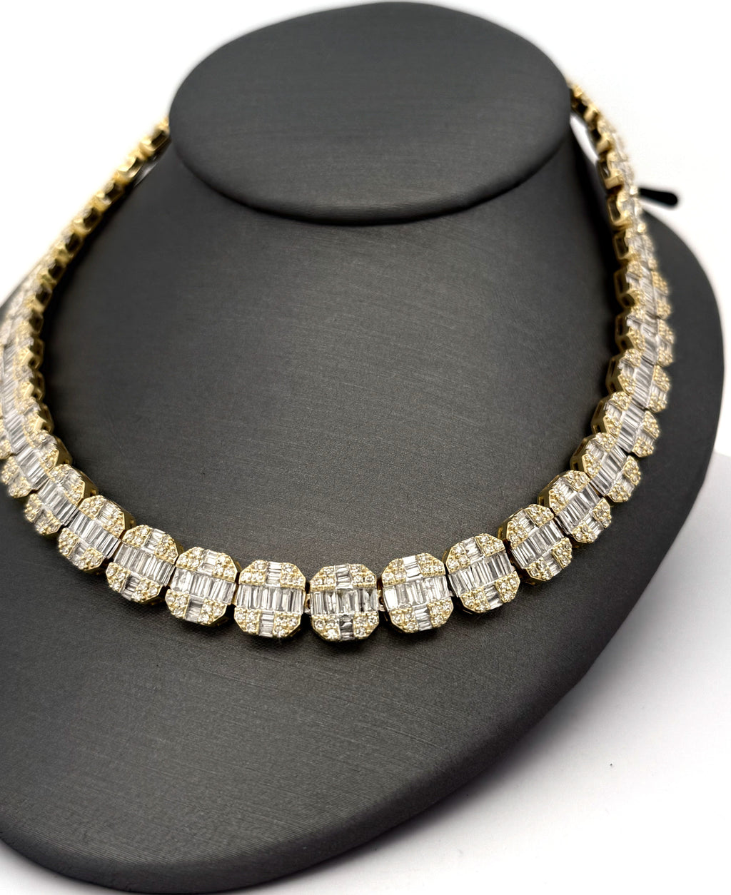 14k Yellow Gold 11.25CT Diamond Lady Fancy Necklace, 42.6g, 18", S108484