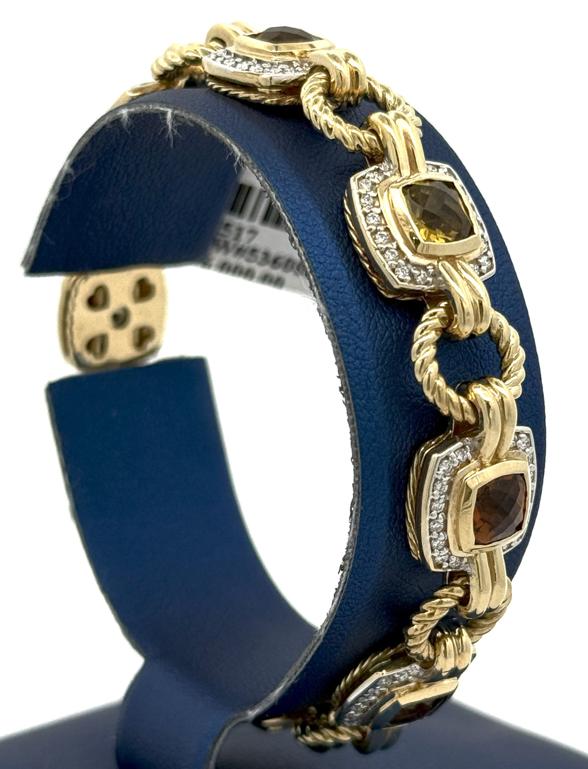 David Yurman 18k Yellow Gold Lady Bracelet Multicolor, S108517 (Pre-owned)