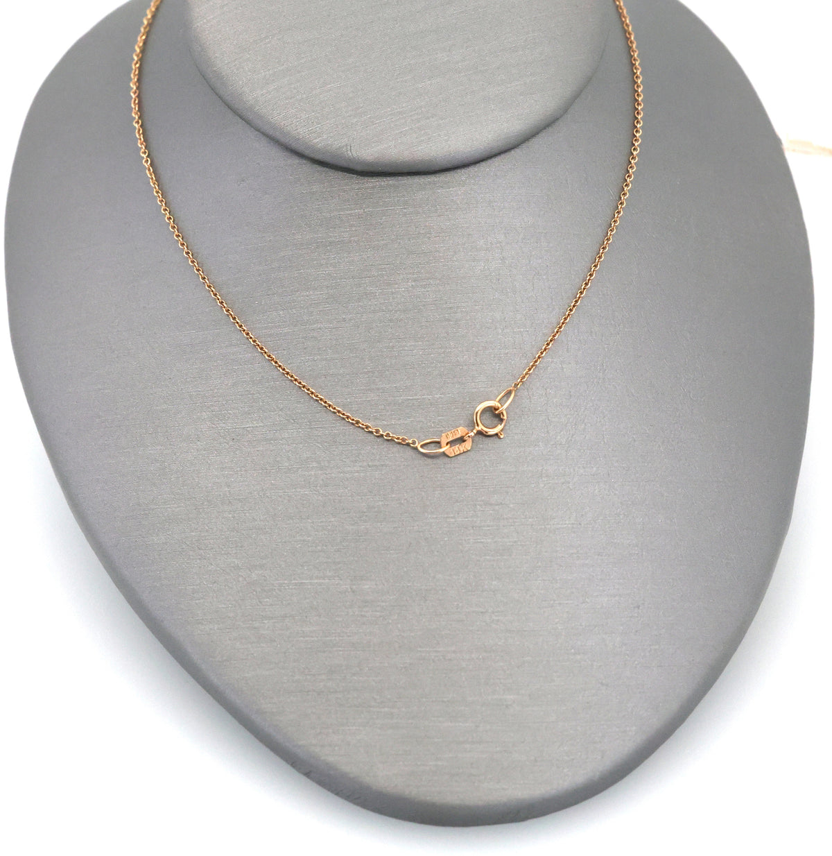 0.75CTW Diamond Rose Flower Pendant Necklace 14K Rose Gold 18" Cable Chain