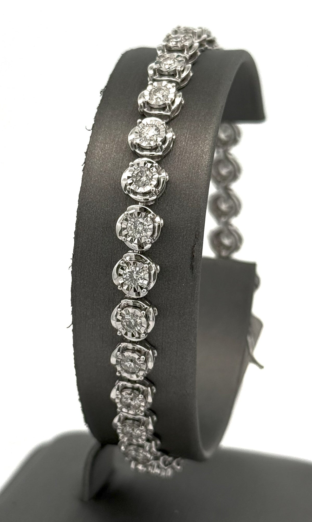 14k White Gold 3.25 CT Diamond Tennis Bracelet, S15470