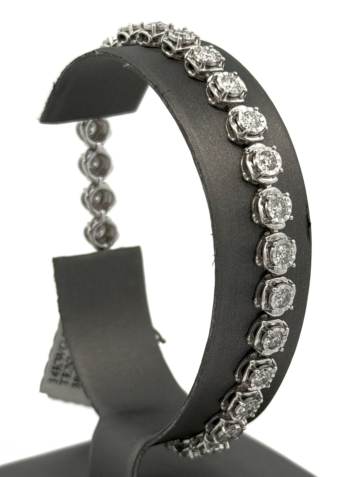 14k White Gold 3.25 CT Diamond Tennis Bracelet, S15470