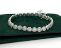 14k White Gold 9.53CT Diamond Tennis Ladies Bracelet, 14.2g, 7", S15788