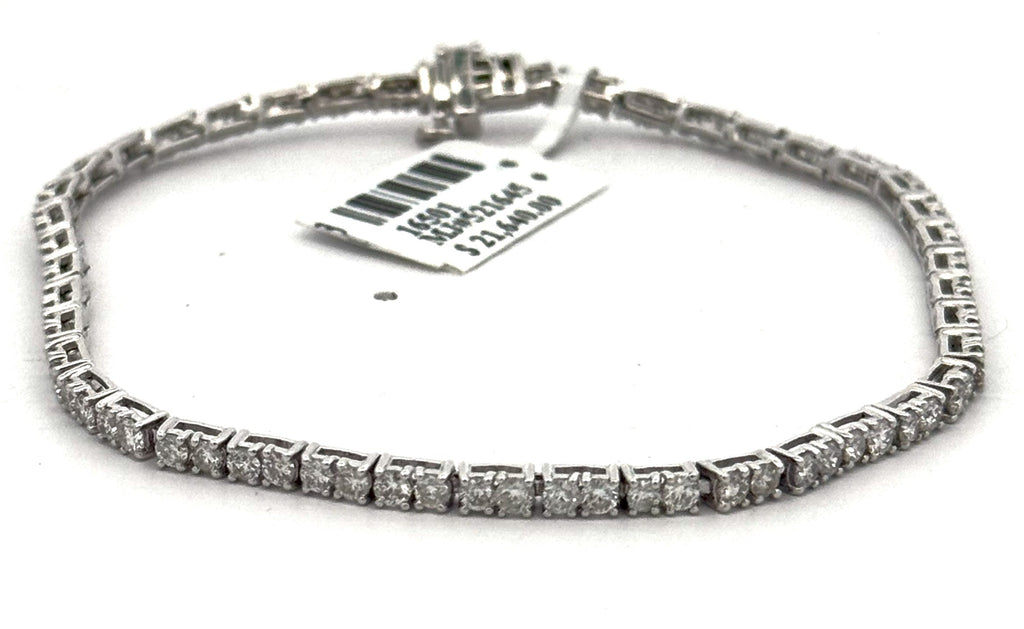 Platinum 3.50CT Diamond Tennis Ladies Bracelet, 10.4g, 7,5", S16501