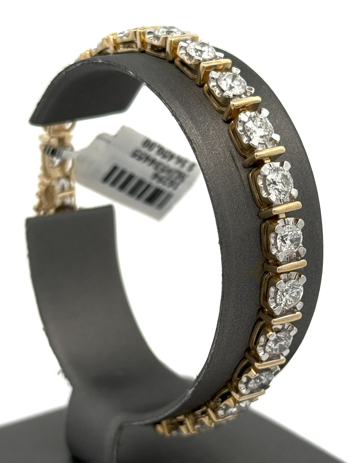 10k Yellow Gold 8.75 CT Diamond Tennis Bracelet, 16.2gm, 7.5", S16294