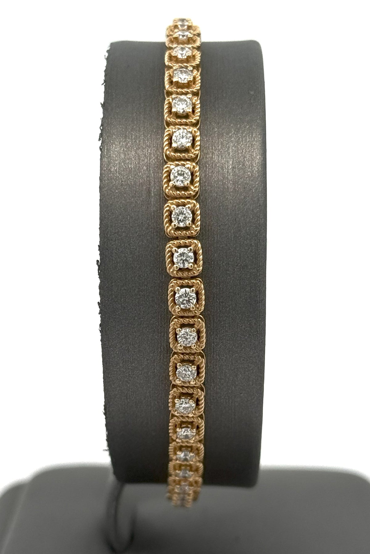 14k Yellow Gold 1.50 CT Diamond Tennis Bracelet, 7", 9.6gm, S105889