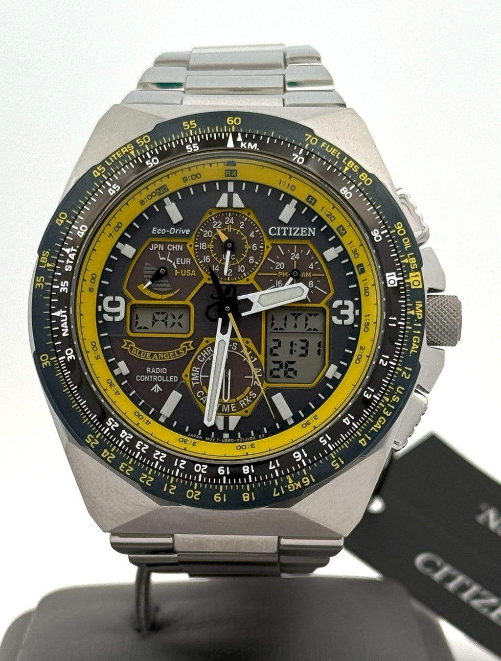 Citizen Promaster Skyhawk A-T 46mm Blue Dial Stainless Steel Watch JY8125-54L