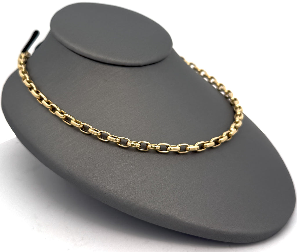 Roberto Coin 18k Yellow Gold Fine Gauge Oval Link Chain 5310136AY170