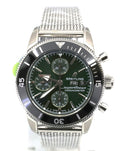 Breitling Superocean Heritage Chronograph Automatic Chronometer Green Dial A13313121L1A1, S16994
