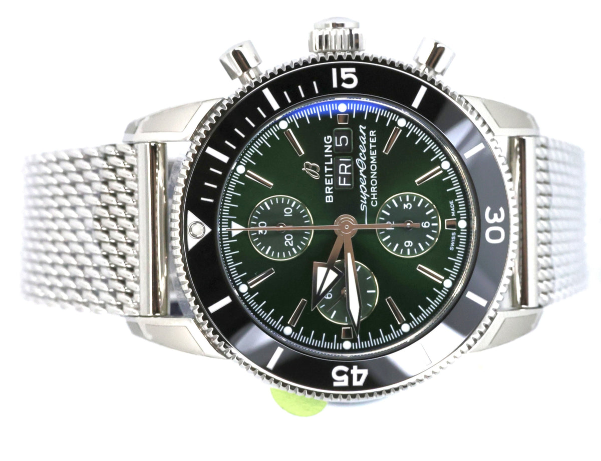 Breitling Superocean Heritage Chronograph Automatic Chronometer Green Dial A13313121L1A1, S16994
