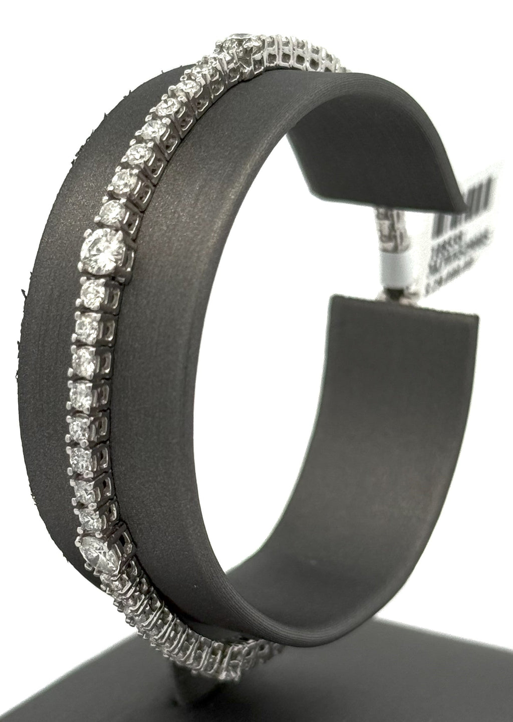 14k White Gold 3.75CT Diamond Tennis Ladies Bracelet, 9.5g, 7", S108538