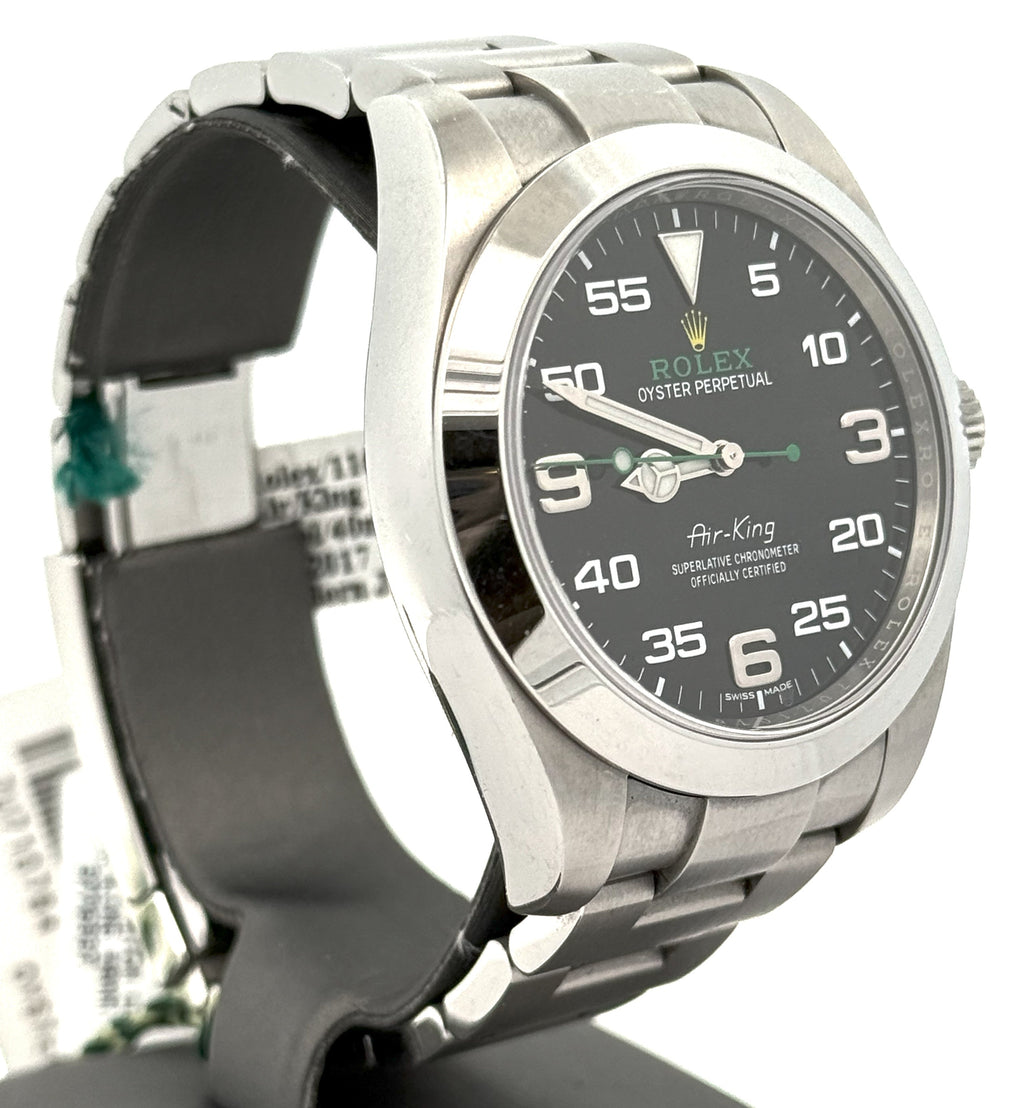 Pre-owned Rolex Air King 116900 - 2017 - Black Dial - Stainless Steel, S108292