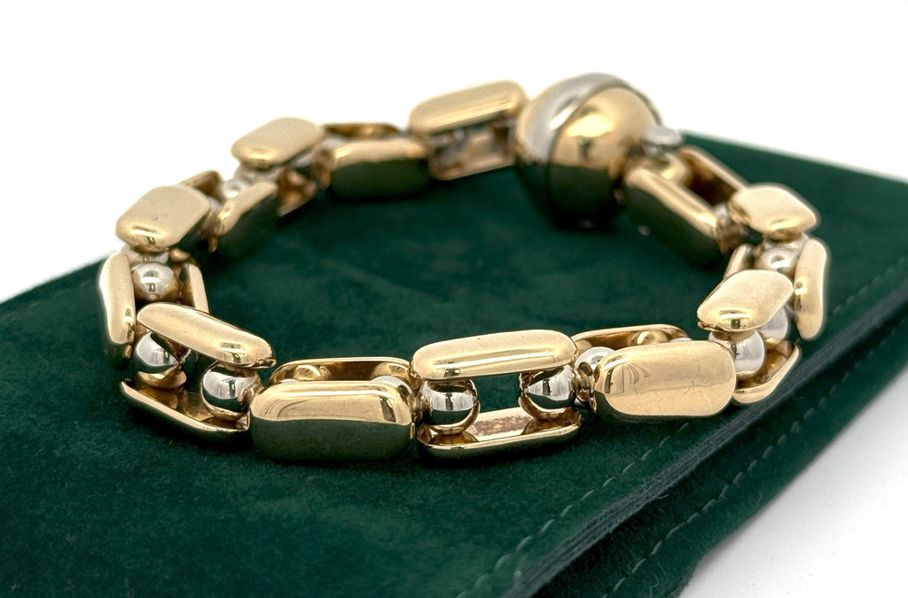 Sauro 18k Yellow Gold Men's Bracelet, S16651