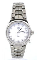 TAG Heuer LINK Date Quartz Mother-of-Pearl Diamond Dial Stainless Steel Watch 32mm, WBC1312.BA0600, S17041