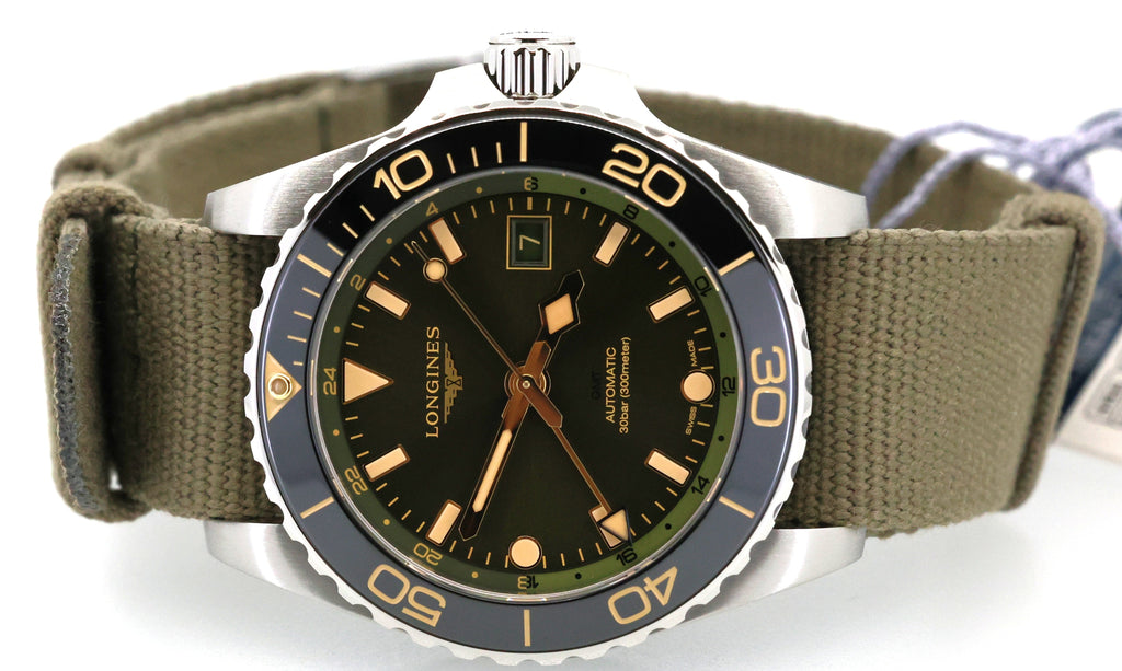 Longines HydroConquest GMT 41mm Men's Watch, L3.790.4.06.2, L37904062