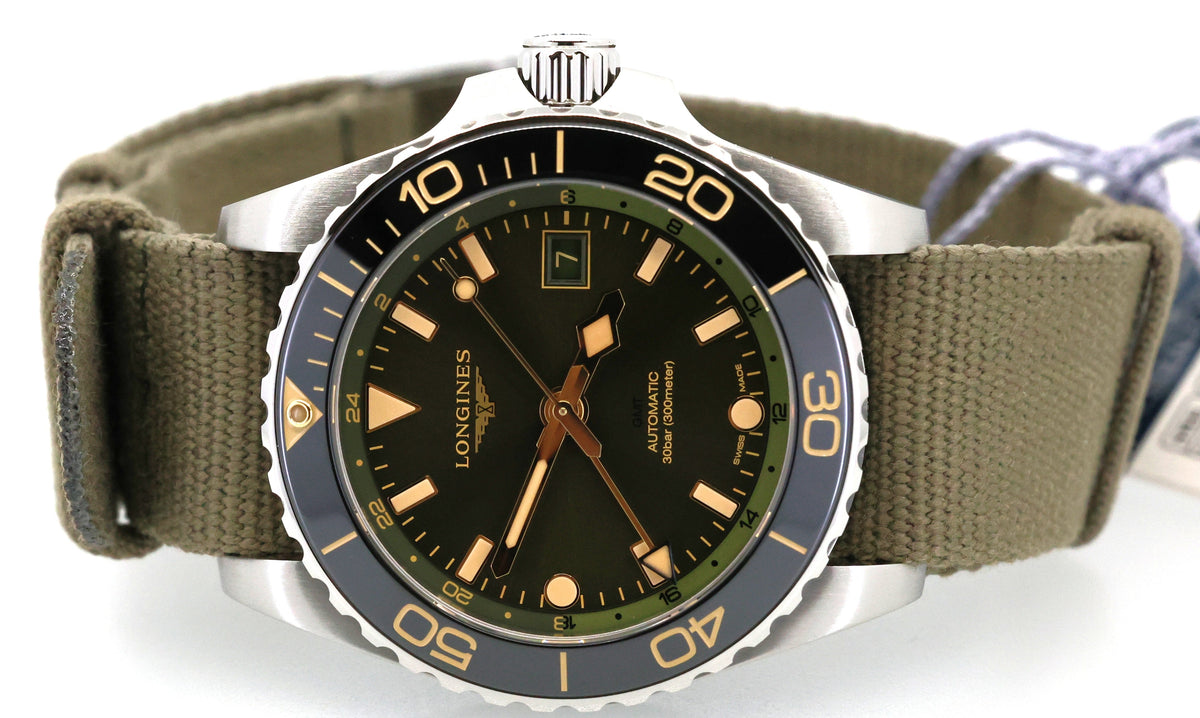 Longines HydroConquest GMT 41mm Men's Watch, L3.790.4.06.2, L37904062
