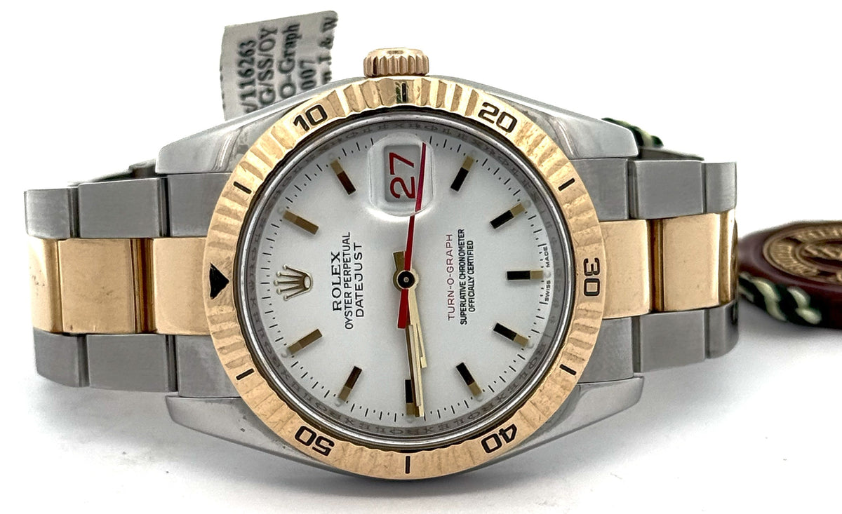 Pre-Owned Rolex Datejust Turn-O-Graph 36mm Watch, 116263, S108547