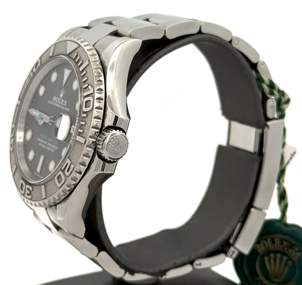 Pre-Owned Rolex Yacht-Master 126622 Rhodium Slate Gray Dial Platinum Bezel 40mm Watch, S16643