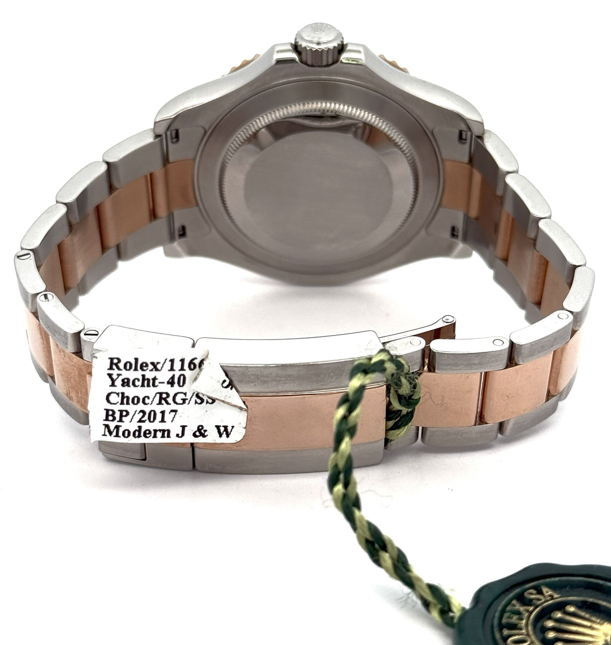 Pre-Owned Rolex Yacht-Master 116621 Rose Gold & Steel Chocolate Dial 40mm Watch, S106903