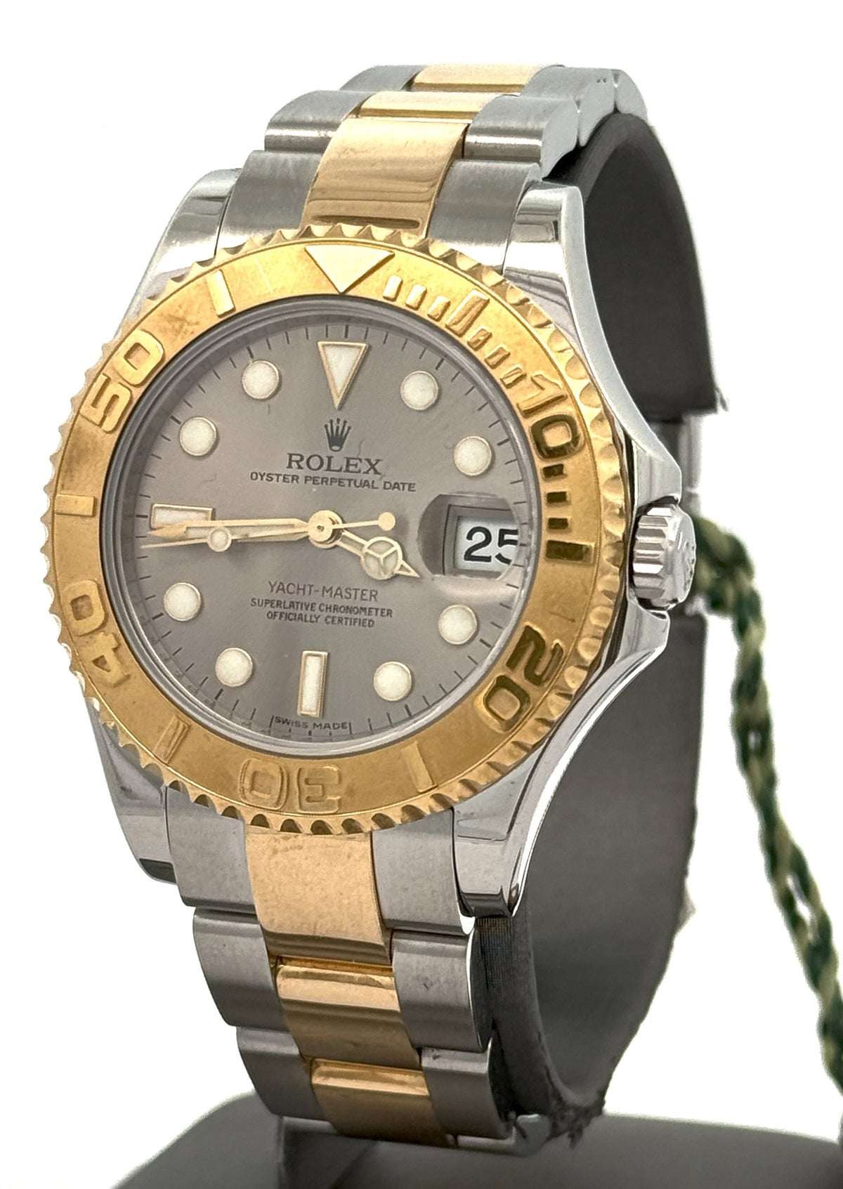 Pre-Owned Rolex Yacht-Master 168623 Yellow Gold & Steel 35mm Midsize Watch, S106789