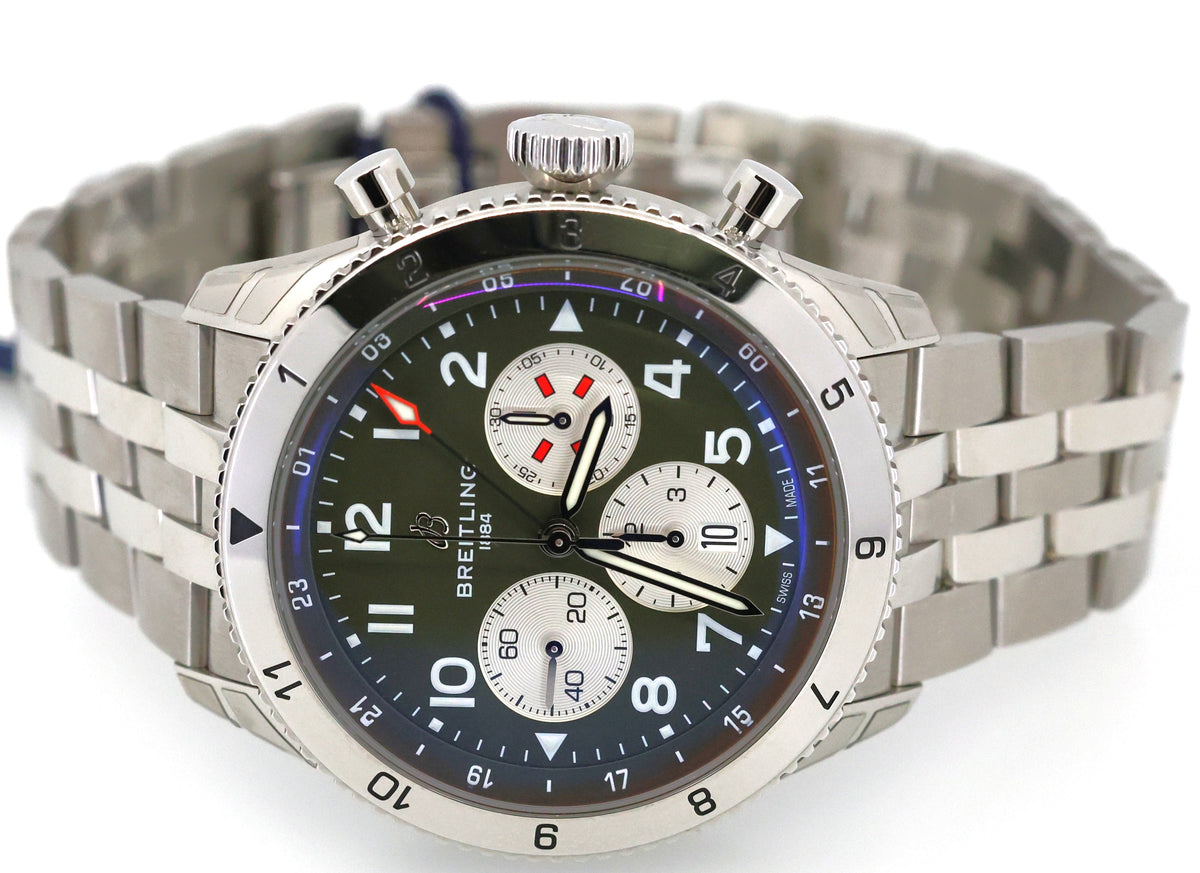 Breitling Super AVI B04 Chronograph GMT 46mm Curtiss Warhawk AB04452A1L1A1, S17098