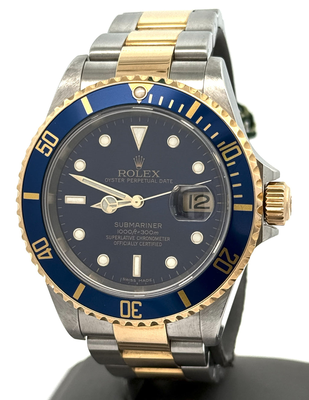 Pre-Owned Rolex Submariner Date 16613, 18k Gold & Stainless Steel Watch, S106419