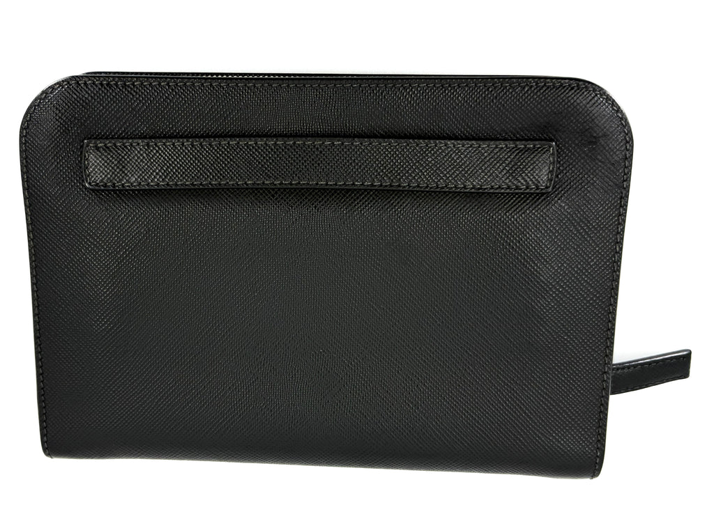 Prada clutch bag leather
