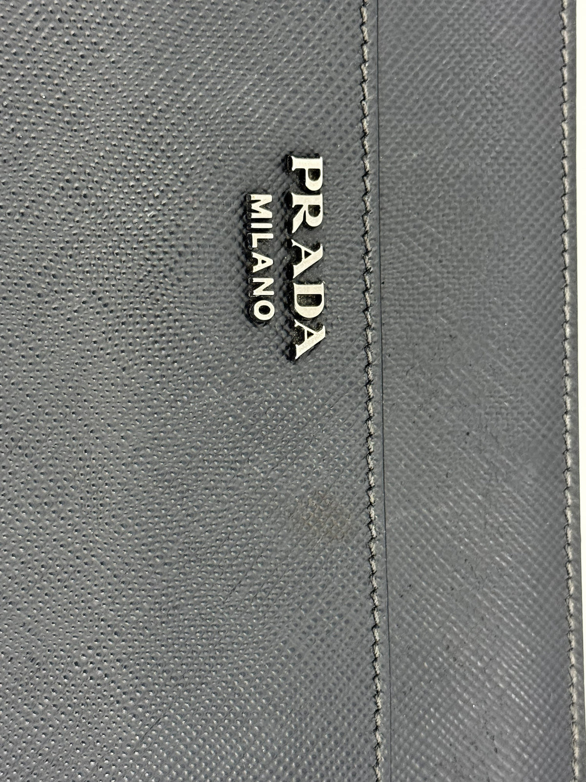 Prada clutch bag leather