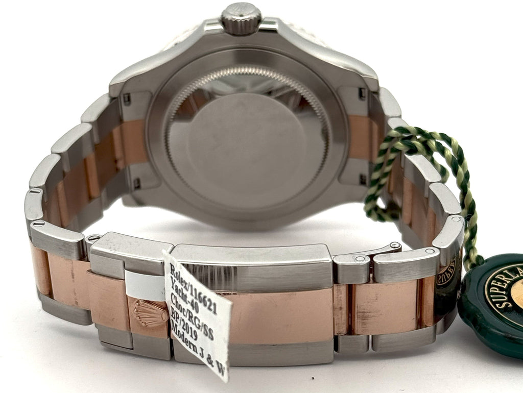 Pre-Owned Rolex 116621 Yacht-Master 116621 Rose Gold & Steel Chocolate Dial 40mm, S106902