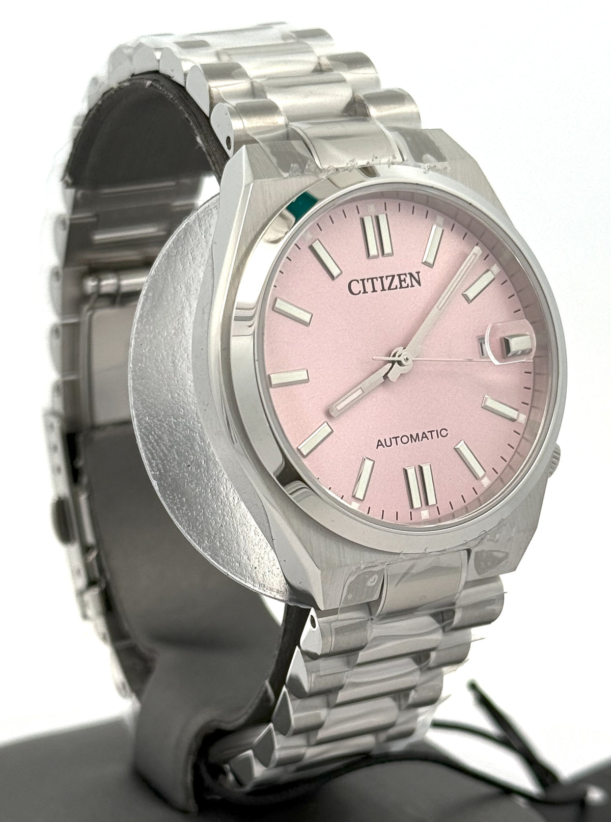 Citizen TSUYOSA Automatic Stainless Steel Pink Dial 37mm Watch, NJ0200-50Z