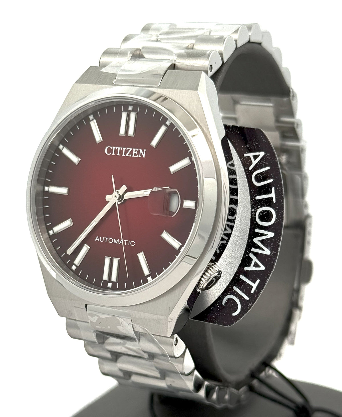 Citizen TSUYOSA Automatic Stainless Steel Red Dial 40mm Watch, NJ0150-56W