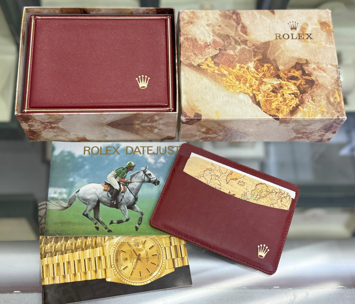 VINTAGE ROLEX WATCH BOX MONTRES ROLEX S.A.GENEVE SUISSE 14.00.02 (Pre-owned)