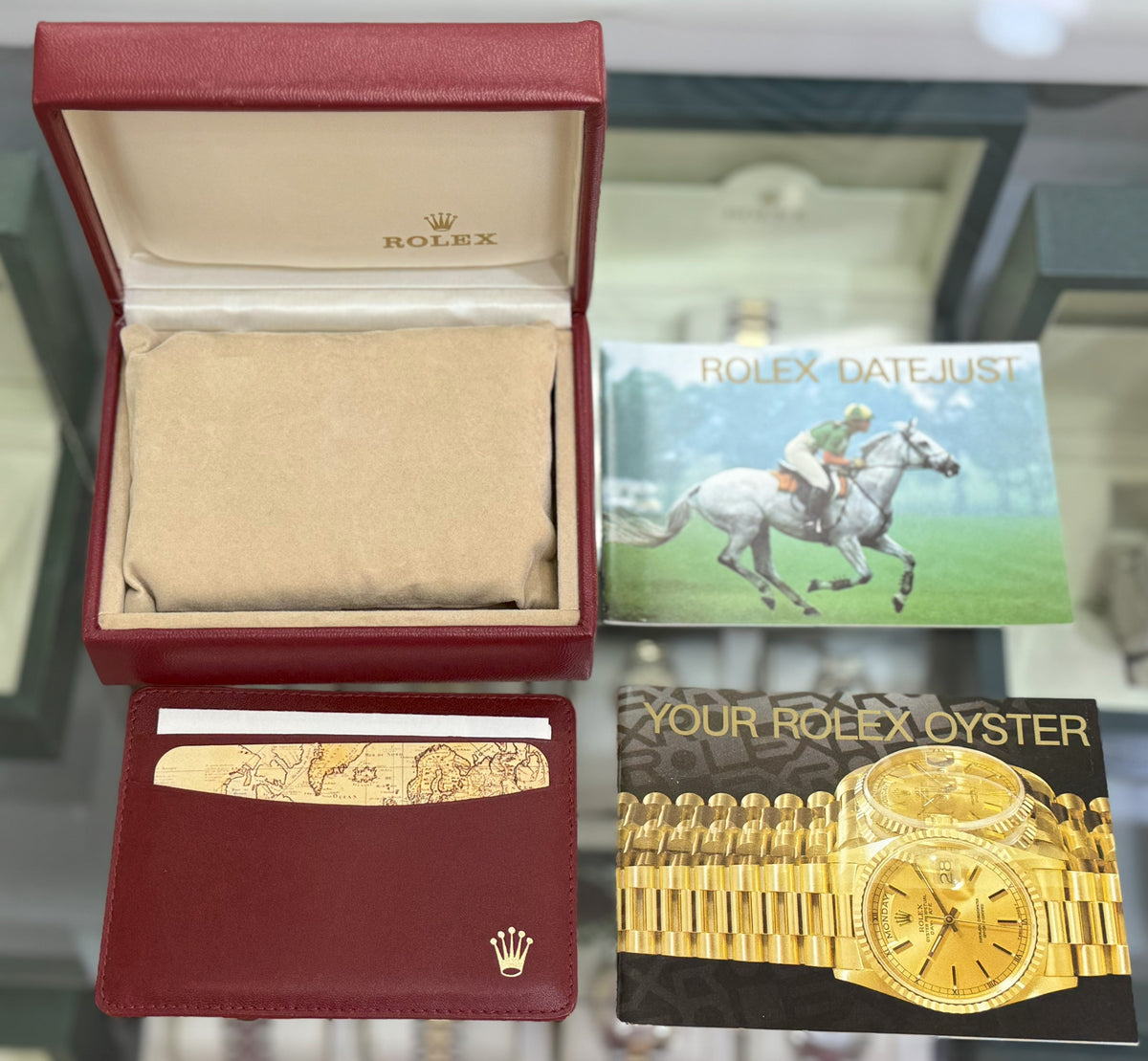 VINTAGE ROLEX WATCH BOX MONTRES ROLEX S.A.GENEVE SUISSE 14.00.02 (Pre-owned)