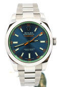 Pre-owned Rolex Milgauss 40mm Blue Dial Men's Watch 116400GV, S109126