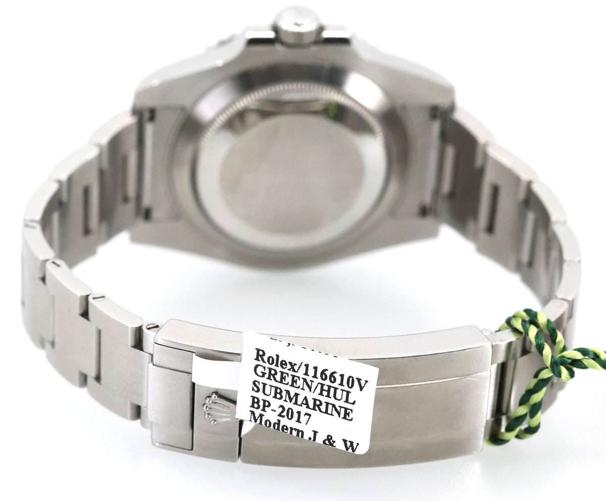 Pre-Owned Rolex Submariner Date Hulk Green Dial 116610VL, Stainless Steel Watch, S109127