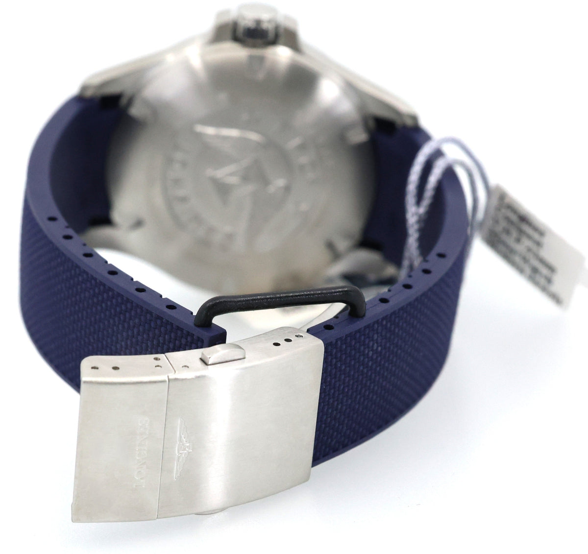 Longines Conquest V.H.P. 43mm, L3.726.4.96.9 Blue Dial Rubber Strap Men's Watch, S16097