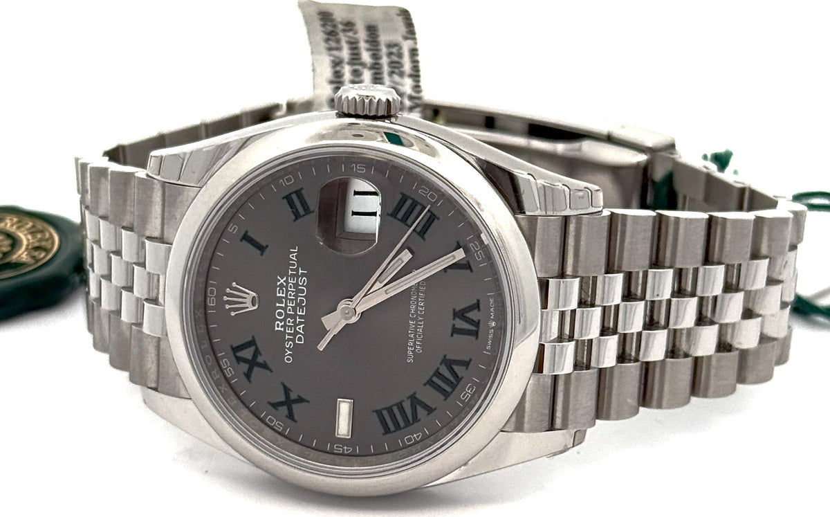 Pre-Owned Rolex Datejust 36mm SS Watch 126200 Smooth bezel, S15809