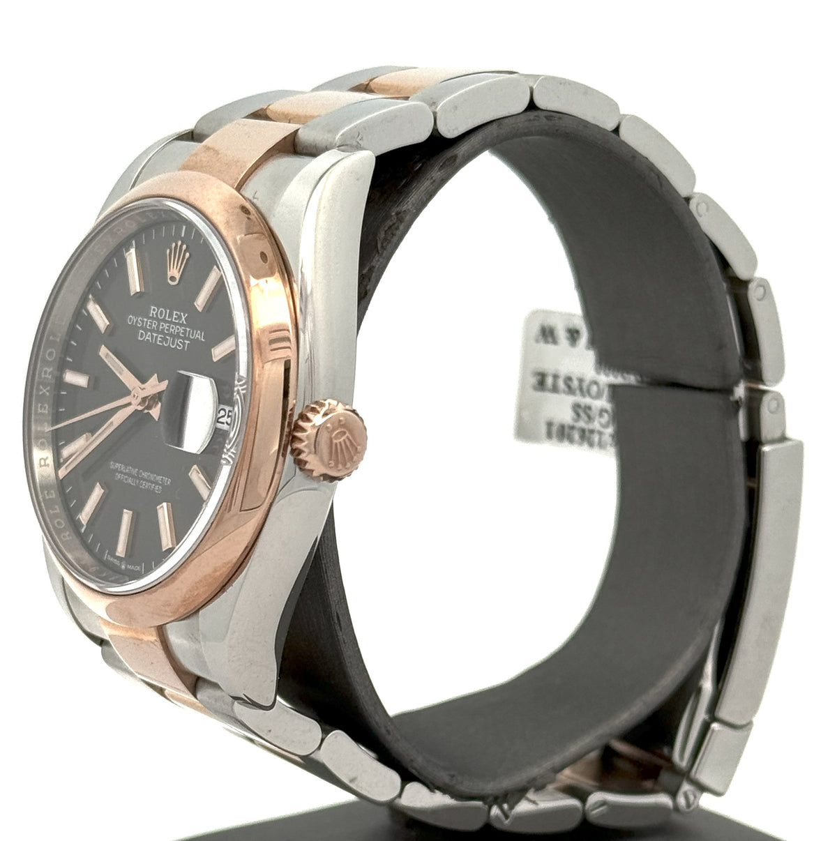 Pre-owned Rolex Datejust 36mm Gray Dial - 126201 - Rose Gold/Steel S105838