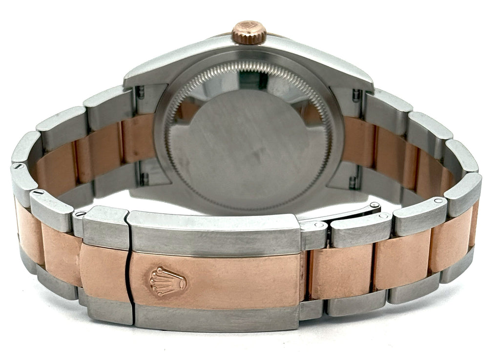 Pre-owned Rolex Datejust 36mm Gray Dial - 126201 - Rose Gold/Steel S105838