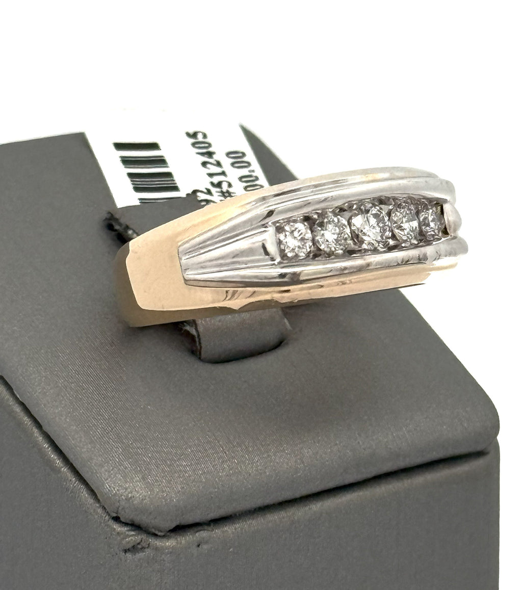 14k Yellow Gold 0.75 CT Diamond Men's Ring, S108592