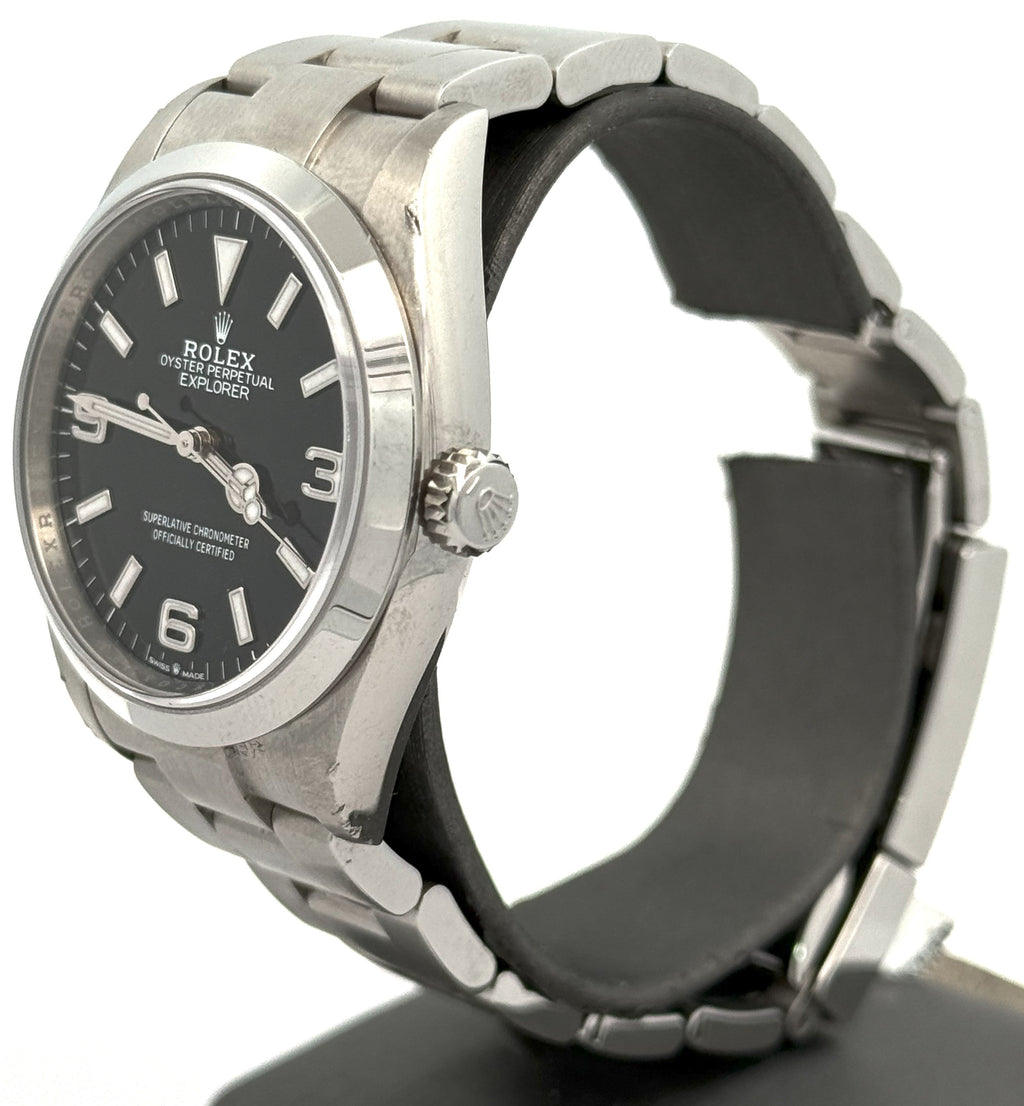 Pre-Owned Rolex Explorer 36mm Stainless Steel Watch 124270, S15722