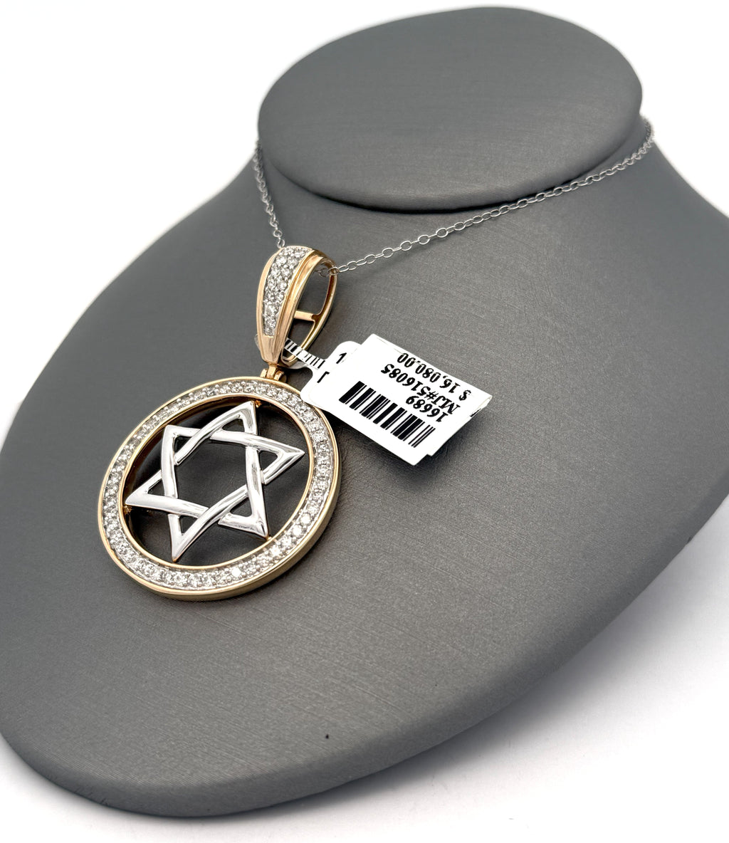 Diamond Star of David Pendant, S16689