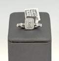 14k White Gold 0.50CT Diamond Engagement ring, Size 7, 2.9g, S16692