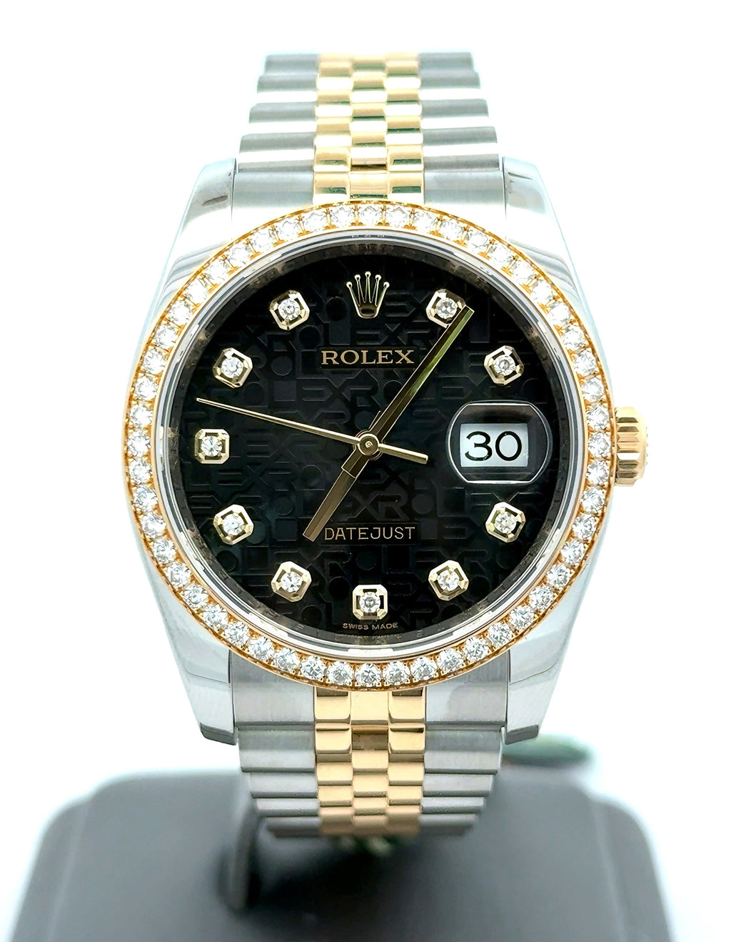 Rolex 116243 Datejust-36 Jubilee Diamond Dial & Diamond Bezel Box /Card Full Set